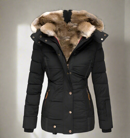 Men's Slim Fit Hooded Puffer Jacket | Water-Resistant Insulated Winter Coat