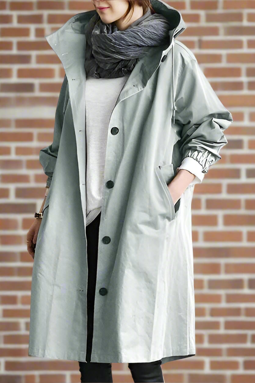 Salve Women's All-Weather Fashion Trench Coat | Windproof & Waterproof