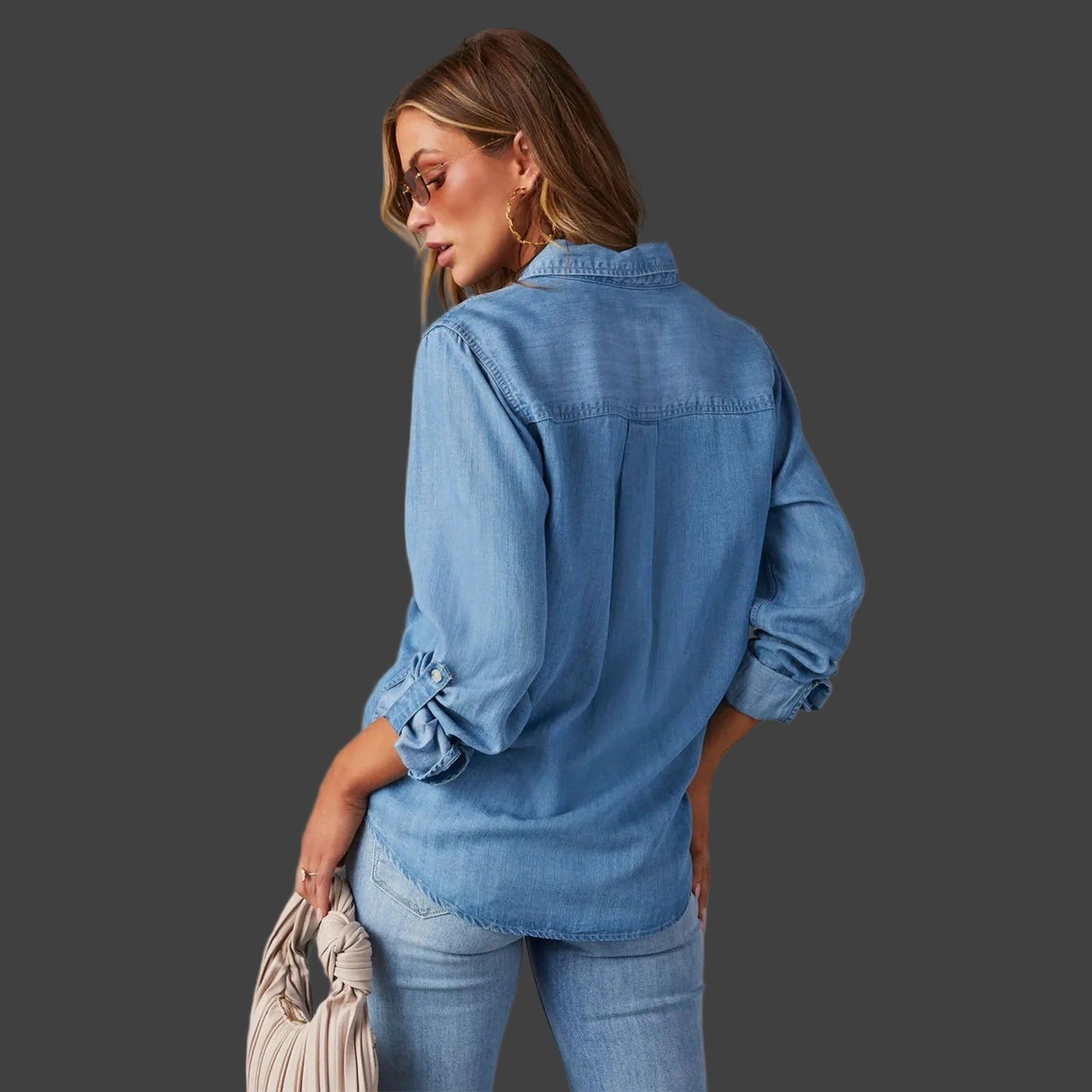 Women's Denim Shirt | Relaxed Fit & Collared